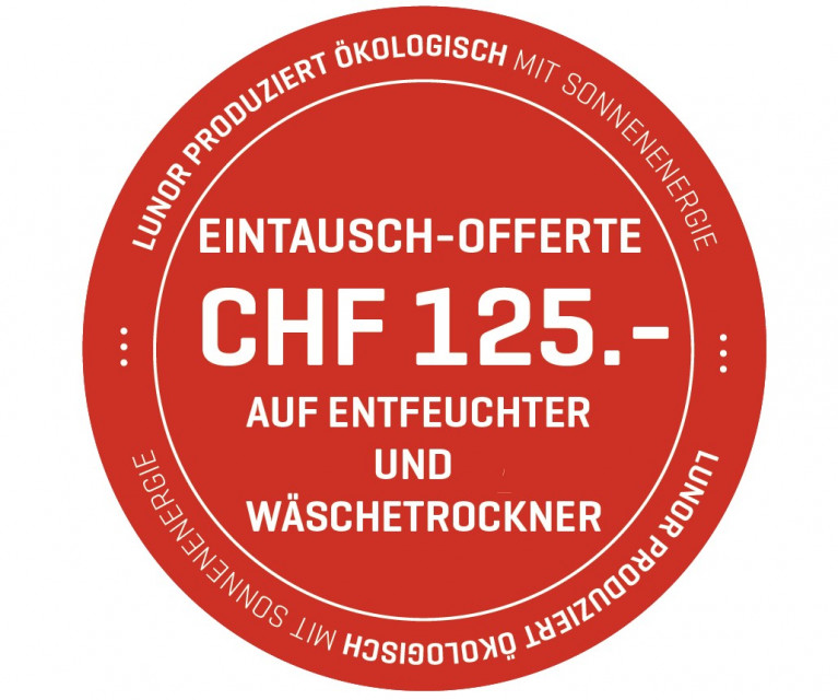 Eintausch-Offerte, Deal für Entfeuchter und Wäschetrockner