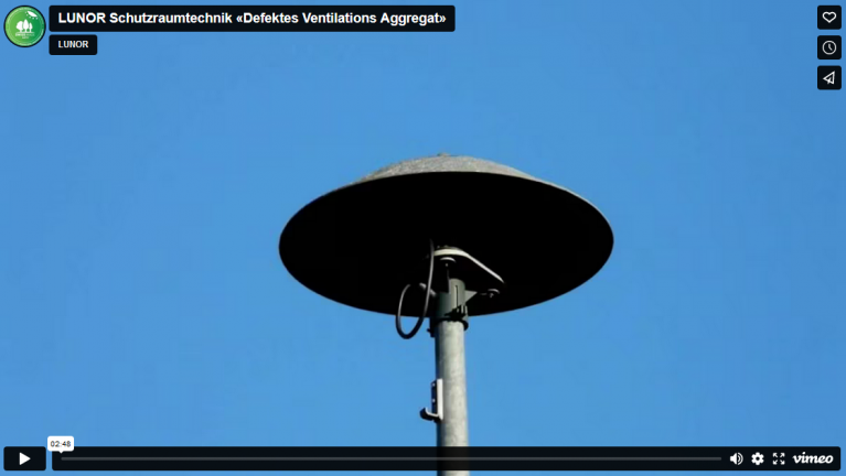 Defektes Ventilations-Aggregat