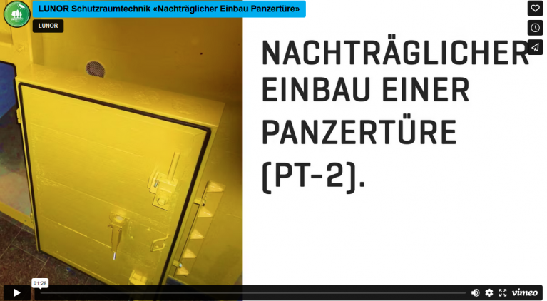 Nachträglicher Einbauch Panzertüre